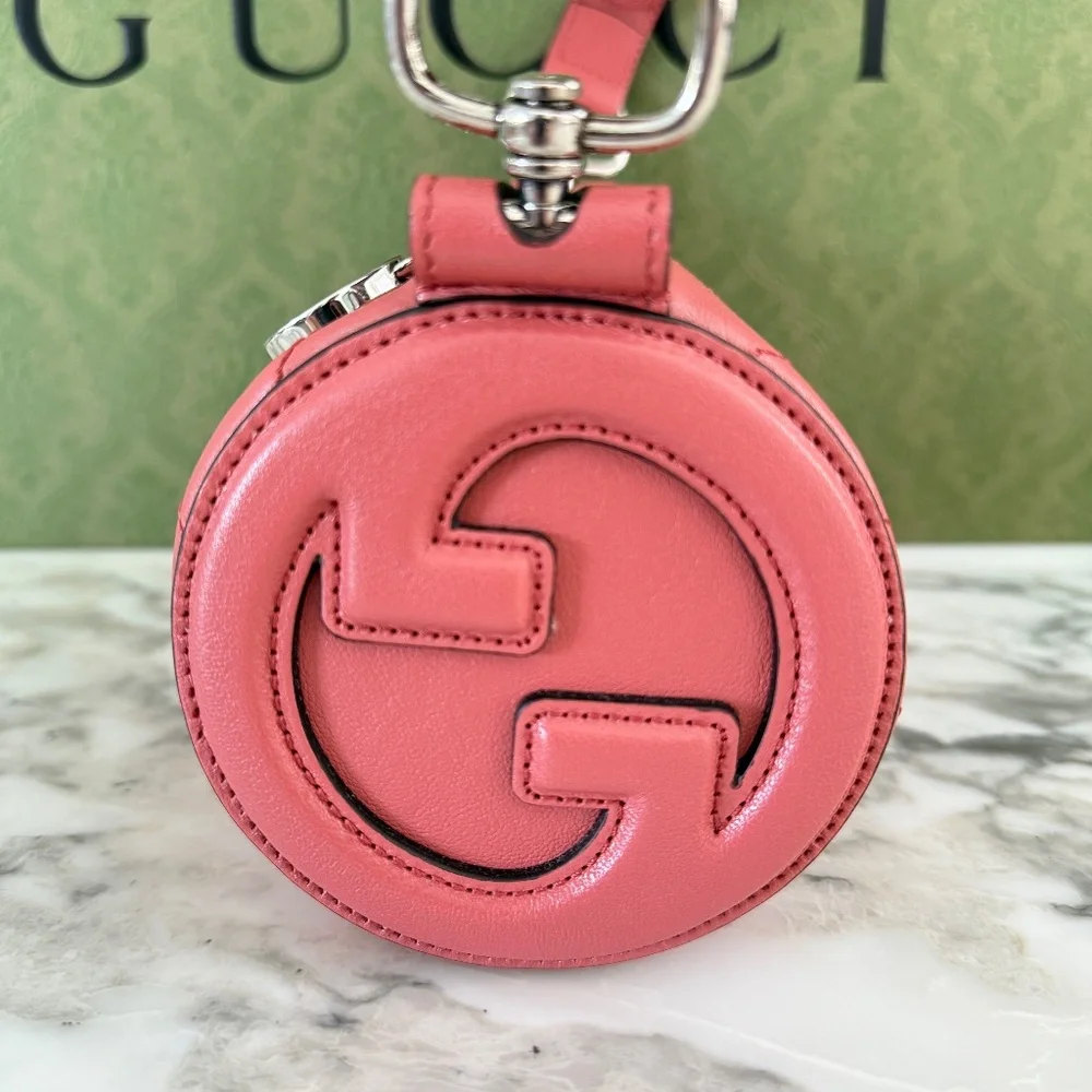 Gucci 760170 Blondie Sakai Green‎ Be PINK Leather Bag
